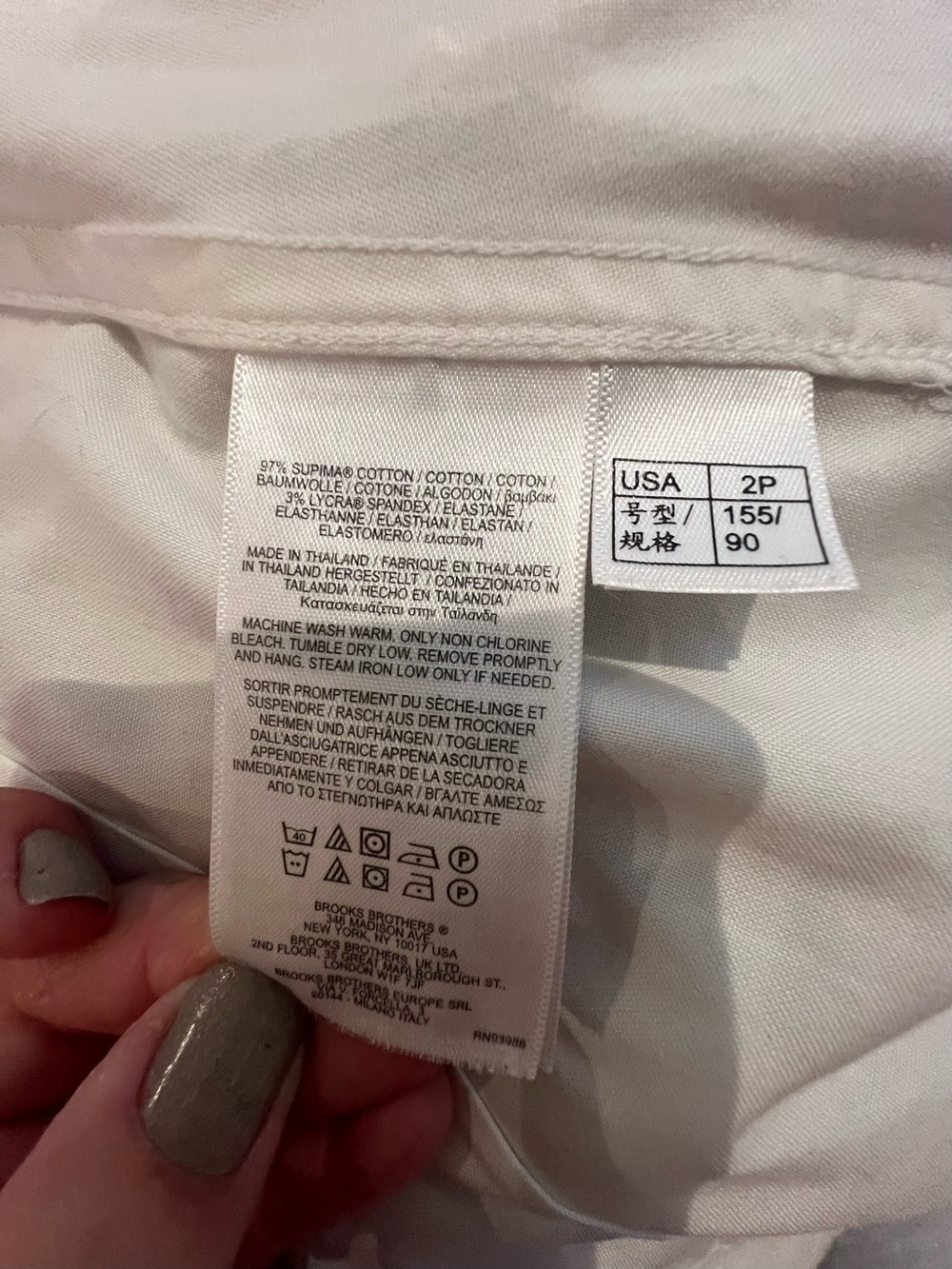 Brooks Brothers White Sleeveless Ruffled V-Neck Blouse - Picture 11 of 11